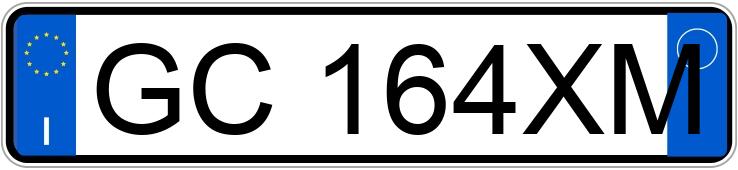 Numer rejestracyjny GC164XM posiada FIAT 500X