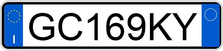 Numer rejestracyjny GC169KY posiada ABARTH 595