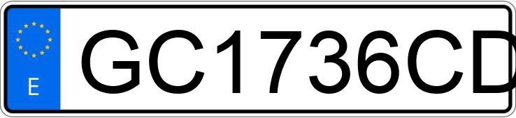 Numer rejestracyjny GC1736CD posiada MERCEDES E 220 (210)