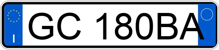 Numer rejestracyjny GC180BA posiada FIAT Panda 3a serie