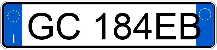 Numer rejestracyjny GC184EB posiada FIAT Ducato