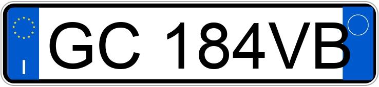 Numer rejestracyjny GC184VB posiada BMW Serie 1