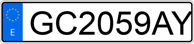 Numer rejestracyjny GC2059AY posiada MITSUBISHI MONTERO Numer rejestracyjny GC2059AY posiada MITSUBISHI MONTERO