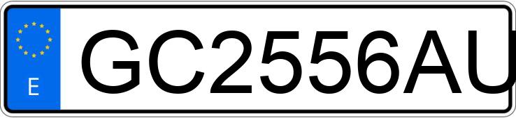 Numer rejestracyjny GC2556AU posiada VOLKSWAGEN GOLF