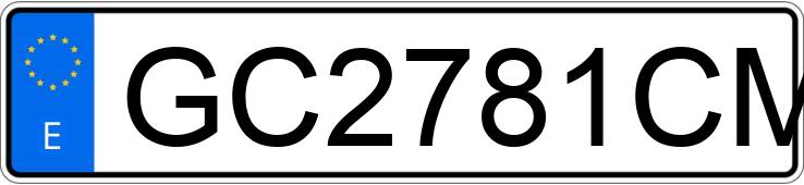 Numer rejestracyjny GC2781CM posiada PEUGEOT 206 Numer rejestracyjny GC2781CM posiada PEUGEOT 206