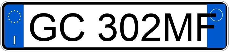 Numer rejestracyjny GC302MF posiada MASERATI Levante