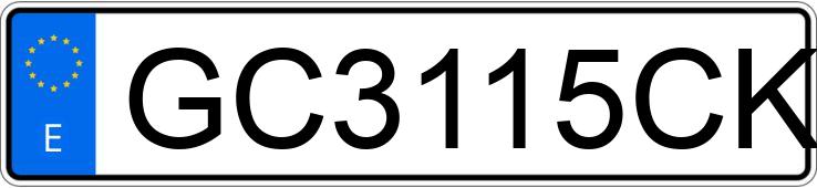 Numer rejestracyjny GC3115CK posiada TOYOTA COROLLA Numer rejestracyjny GC3115CK posiada TOYOTA COROLLA