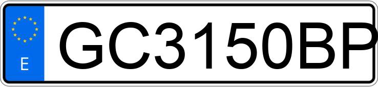 Numer rejestracyjny GC3150BP posiada LANCIA Y