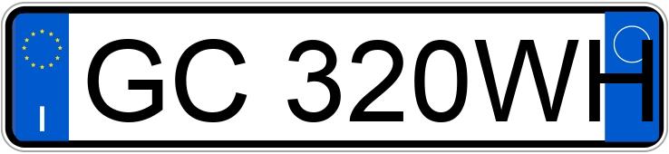 Numer rejestracyjny GC320WH posiada MERCEDES Classe A