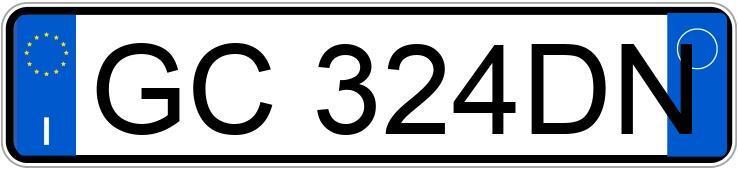 Numer rejestracyjny GC324DN posiada FIAT Panda 3a serie