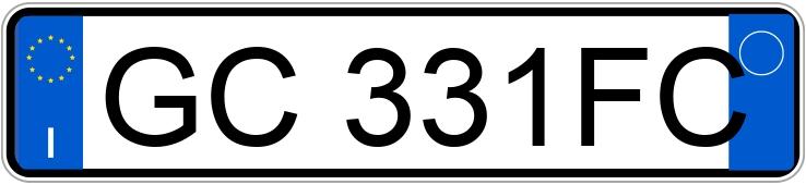 Numer rejestracyjny GC331FC posiada DS DS7