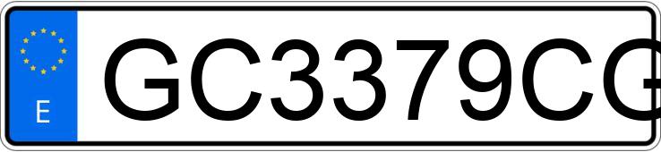 Numer rejestracyjny GC3379CG posiada RENAULT CLIO