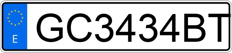 Numer rejestracyjny GC3434BT posiada AUDI A4