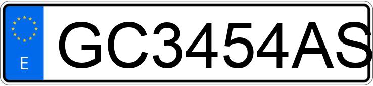 Numer rejestracyjny GC3454AS posiada SAAB 9000 Numer rejestracyjny GC3454AS posiada SAAB 9000