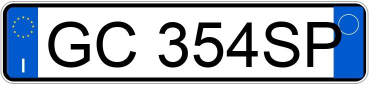 Numer rejestracyjny GC354SP posiada AUDI A3 3a serie