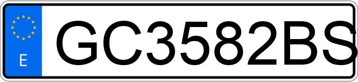 Numer rejestracyjny GC3582BS posiada RENAULT CLIO