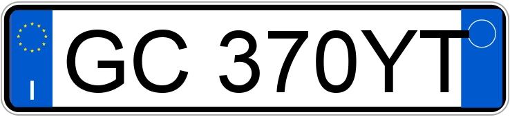 Numer rejestracyjny GC370YT posiada BMW Serie 1