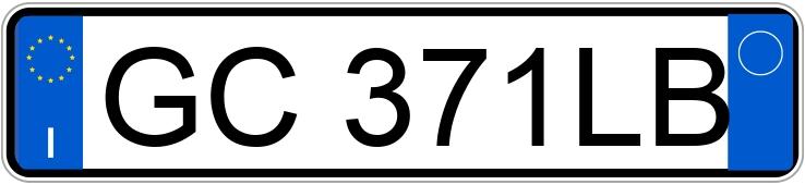 Numer rejestracyjny GC371LB posiada FIAT 500X