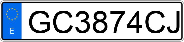 Numer rejestracyjny GC3874CJ posiada CITROEN SAXO