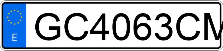 Numer rejestracyjny GC4063CM posiada IVECO DAILY