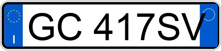 Numer rejestracyjny GC417SV posiada LANCIA Ypsilon 3a serie