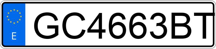 Numer rejestracyjny GC4663BT posiada MERCEDES 230 (124)