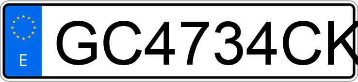 Numer rejestracyjny GC4734CK posiada OPEL CORSA