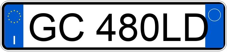 Numer rejestracyjny GC480LD posiada TOYOTA Aygo 2a serie