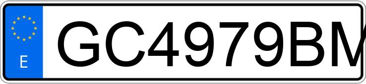 Numer rejestracyjny GC4979BM posiada MERCEDES SPRINTER