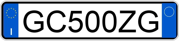 Numer rejestracyjny GC500ZG posiada FERRARI F8 Numer rejestracyjny GC500ZG posiada FERRARI F8