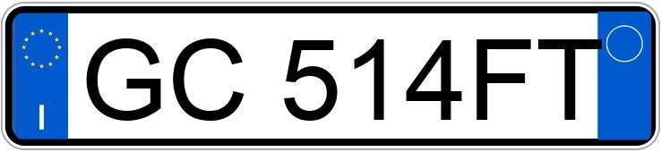 Numer rejestracyjny GC514FT posiada FIAT 500X