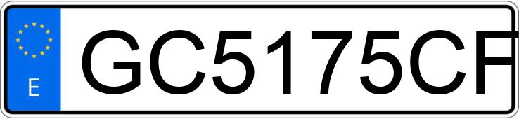 Numer rejestracyjny GC5175CF posiada CITROEN SAXO