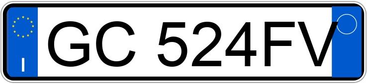 Numer rejestracyjny GC524FV posiada FIAT 500X