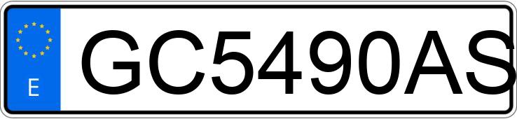 Numer rejestracyjny GC5490AS posiada SEAT IBIZA Numer rejestracyjny GC5490AS posiada SEAT IBIZA