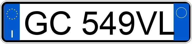 Numer rejestracyjny GC549VL posiada AUDI A4 5a serie