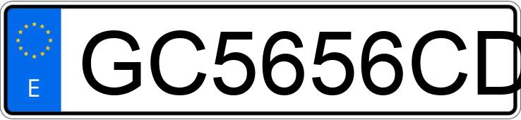 Numer rejestracyjny GC5656CD posiada TOYOTA COROLLA