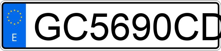 Numer rejestracyjny GC5690CD posiada SEAT IBIZA