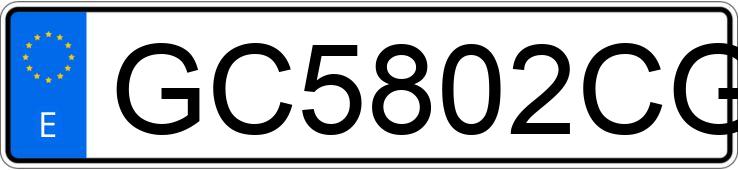 Numer rejestracyjny GC5802CG posiada CITROEN XSARA