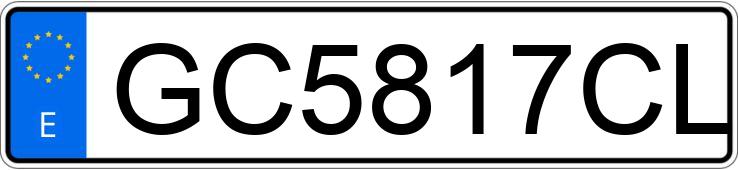 Numer rejestracyjny GC5817CL posiada AUDI A6