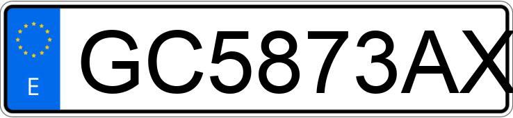 Numer rejestracyjny GC5873AX posiada TOYOTA STARLET