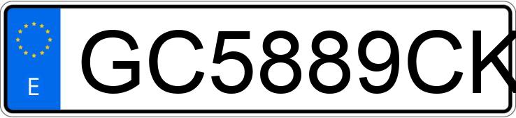 Il numero di registrazione GC5889CK ha CITROEN SAXO