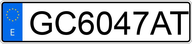 Numer rejestracyjny GC6047AT posiada MITSUBISHI MONTERO
