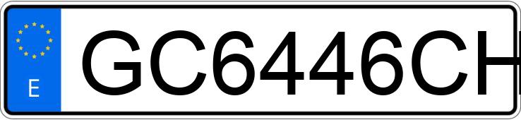 Numer rejestracyjny GC6446CH posiada VOLKSWAGEN GOLF