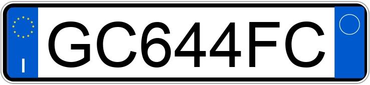 Numer rejestracyjny GC644FC posiada FORD Fiesta 7a serie