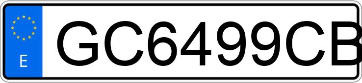 Numer rejestracyjny GC6499CB posiada HONDA PRELUDE