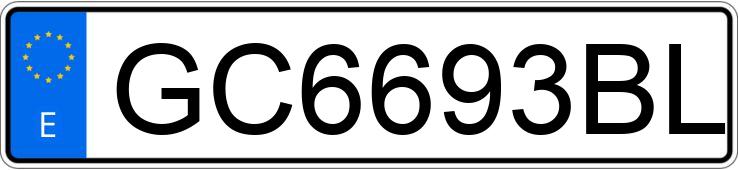 Numer rejestracyjny GC6693BL posiada MERCEDES 230 (124)