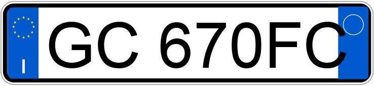 Numer rejestracyjny GC670FC posiada Audi A3