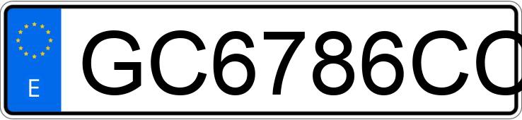 Numer rejestracyjny GC6786CC posiada CITROEN SAXO