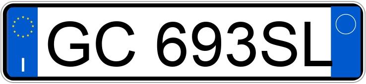 Numer rejestracyjny GC693SL posiada FIAT 500