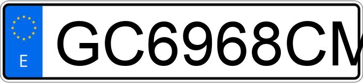 Numer rejestracyjny GC6968CM posiada TOYOTA CELICA